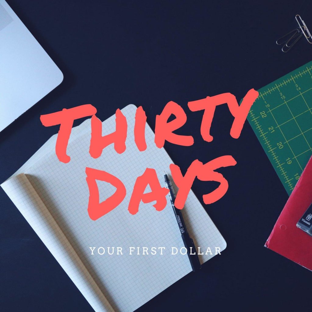 A Quick Introduction To 30DYFD – Thirty Days Your First Dollar Episode #0